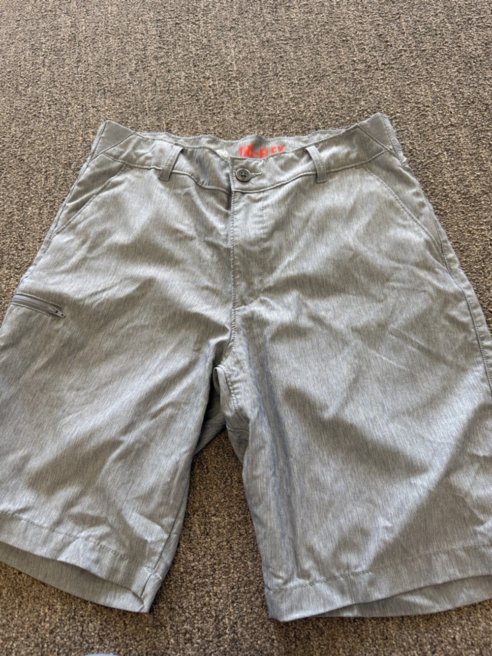 Lee Men's Flat Front Gray Casual Shorts